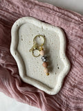 Sleutelhanger panter daisy kralen – handgemaakt cadeau