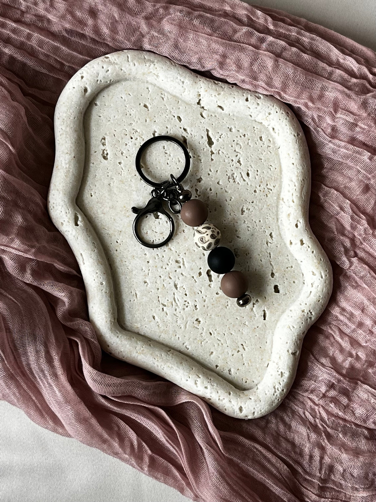 Sleutelhanger bandana kralen – trendy handgemaakt accessoire