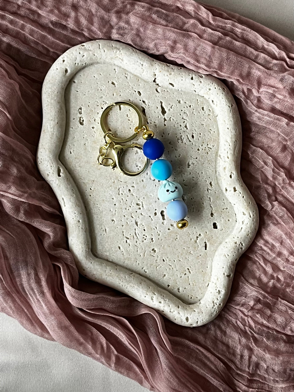 dumpling keychain