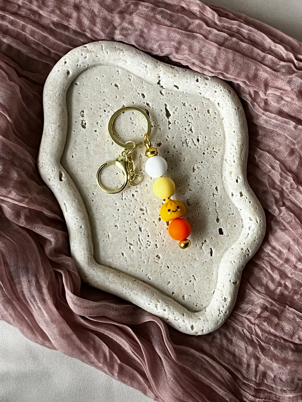 dumpling keychain