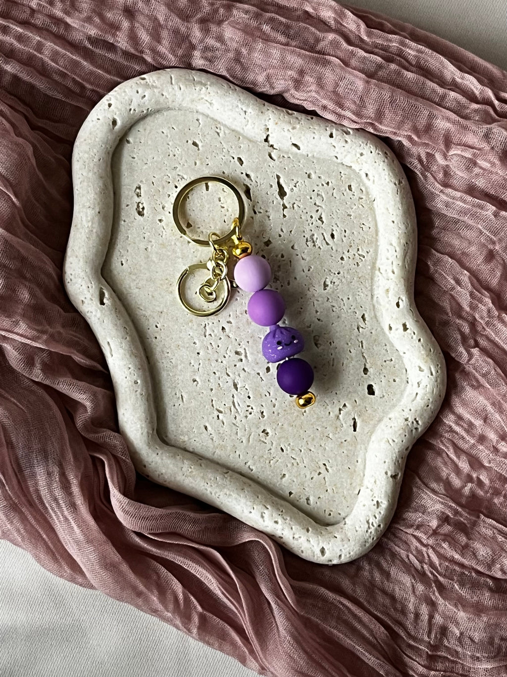 dumpling keychain