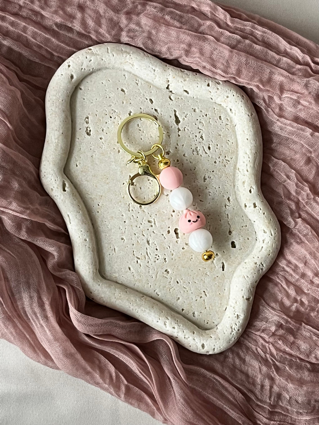 dumpling keychain
