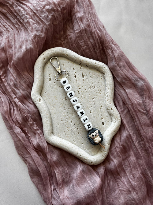 Gepersonaliseerde sleutelhanger met naam – handgemaakt cadeau