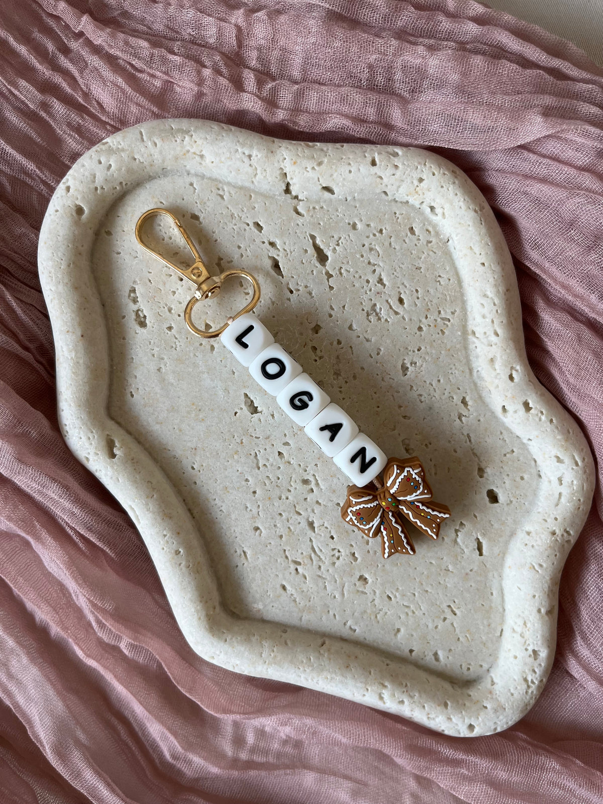 kerst naam sleutelhanger