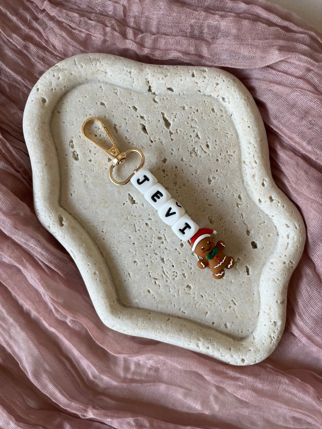 kerst naam sleutelhanger