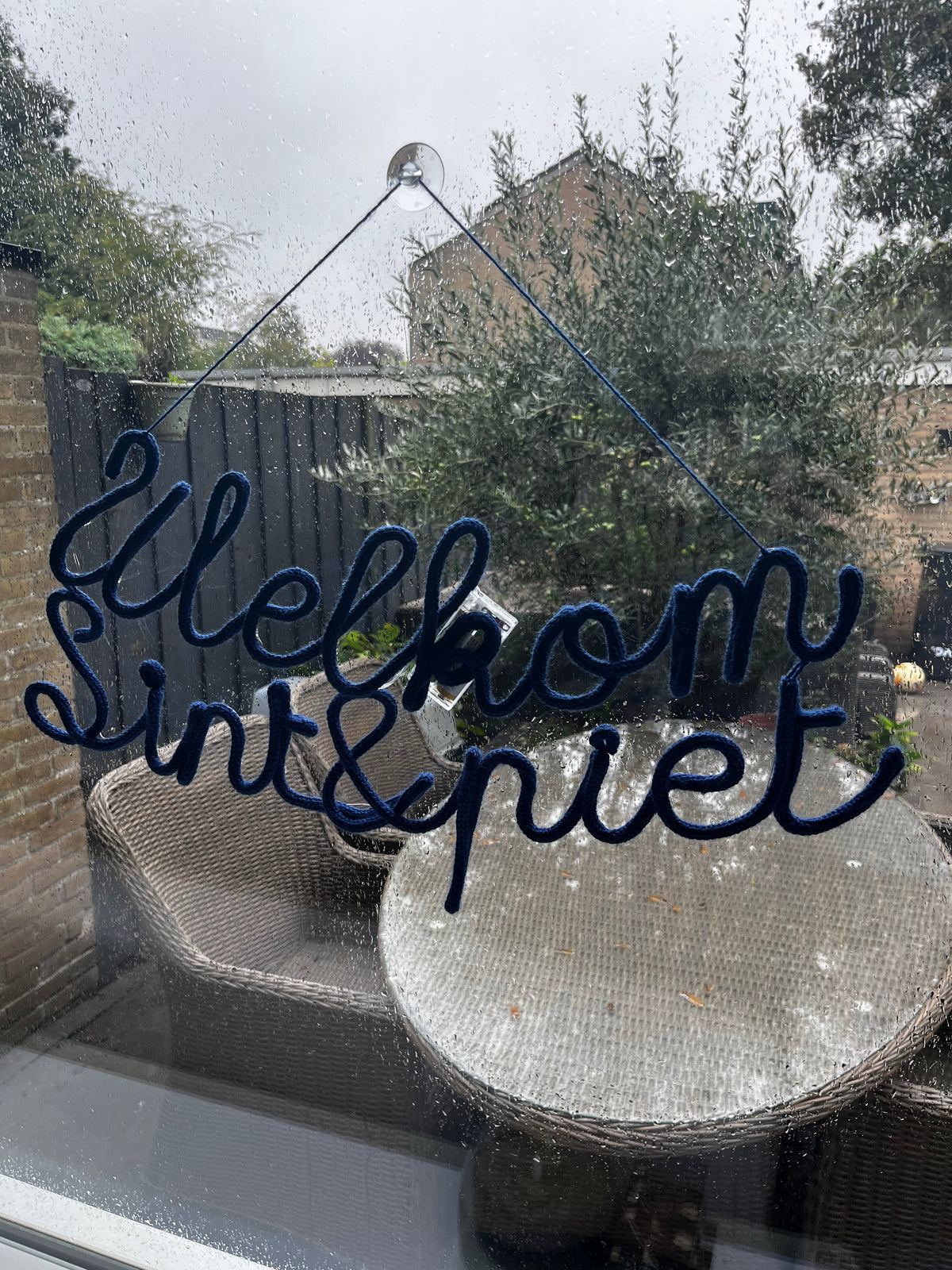 sint en piet raam decoratie